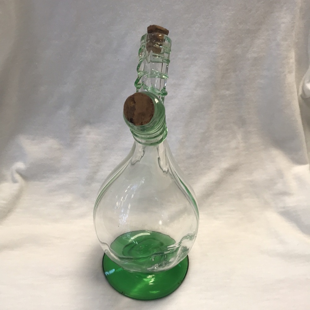 VTG Blown Glass Italian Oil & Vinegar Cruet - Picture 2 of 8
